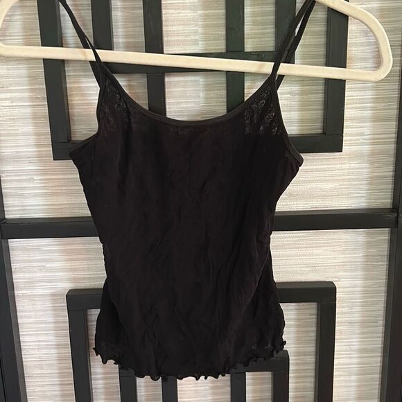 On Gossamer vintage black mesh Cami one size - Picture 1 of 5